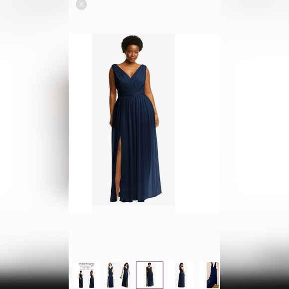 David's Bridal Dresses & Skirts - DESSY COLLECTION DRESS/NAVY BLUE DAVID BRIDAL SIZE 22.